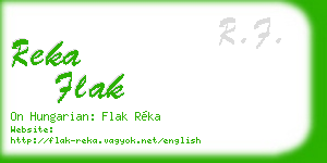 reka flak business card